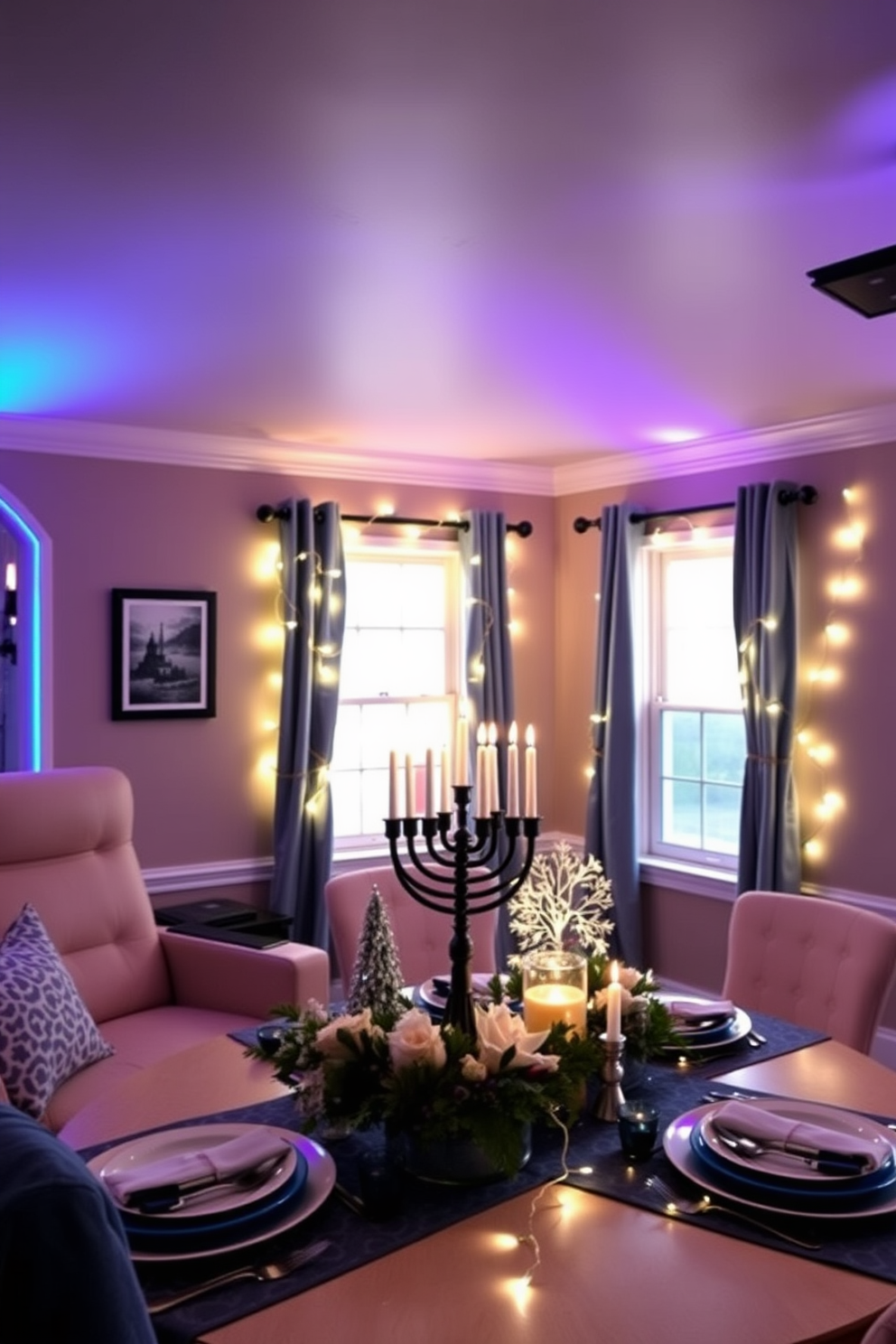 Home Theater Hanukkah Decorating Ideas 14