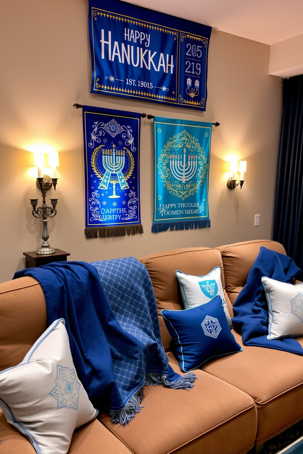 Home Theater Hanukkah Decorating Ideas 15