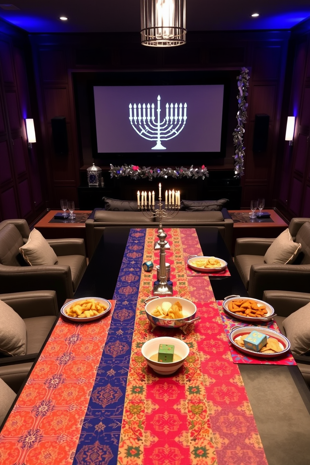 Home Theater Hanukkah Decorating Ideas 22