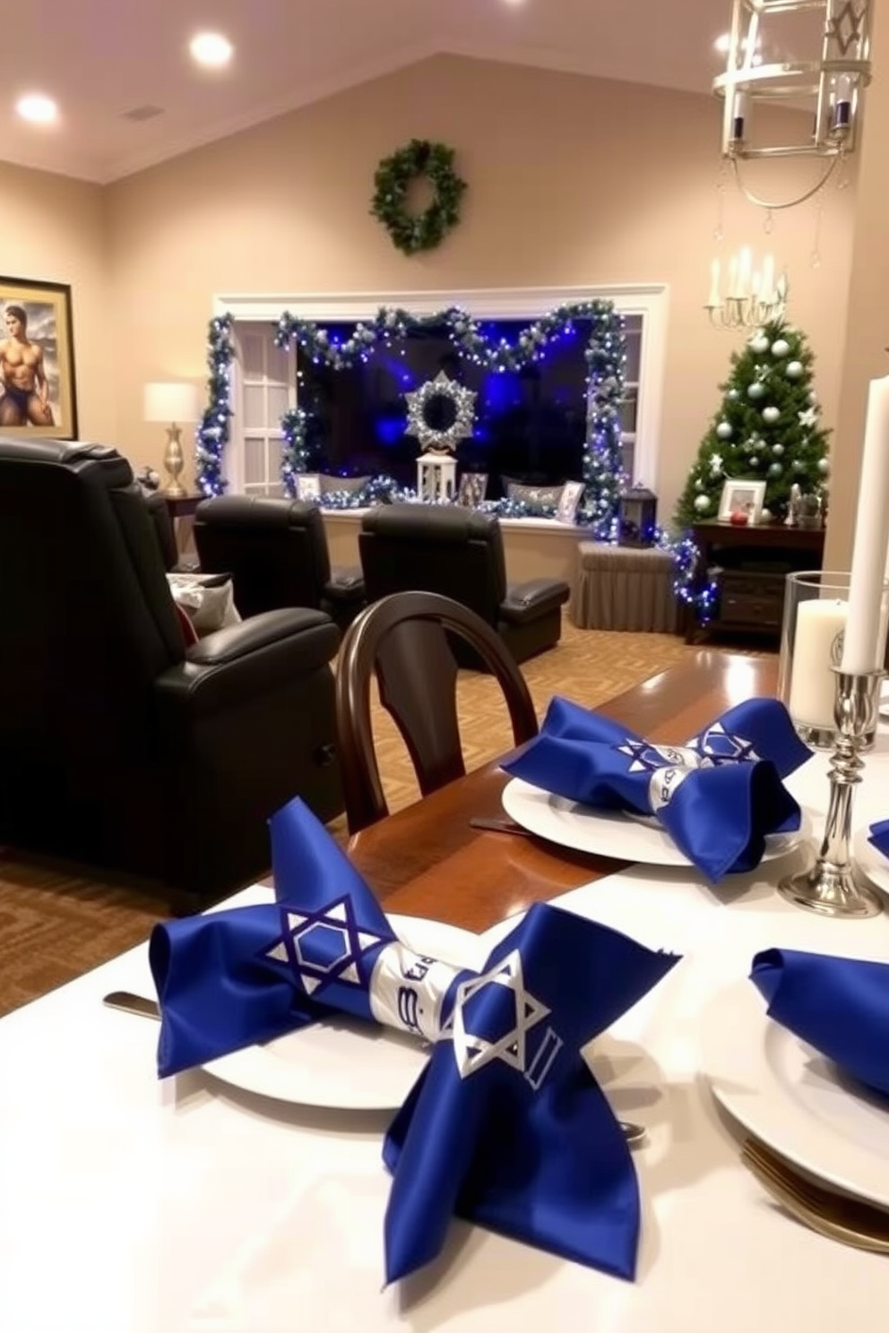 Home Theater Hanukkah Decorating Ideas 25