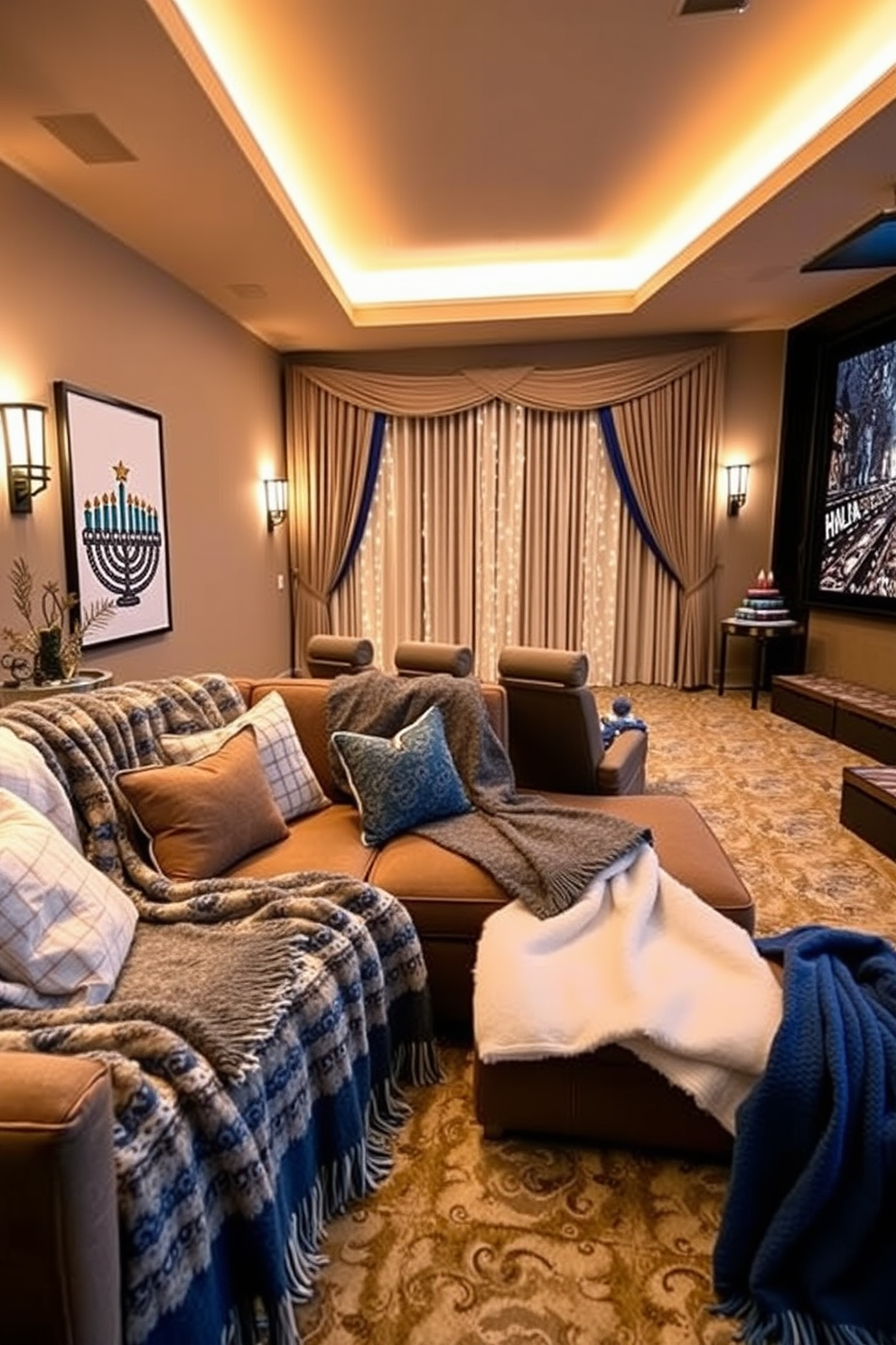 Home Theater Hanukkah Decorating Ideas 27