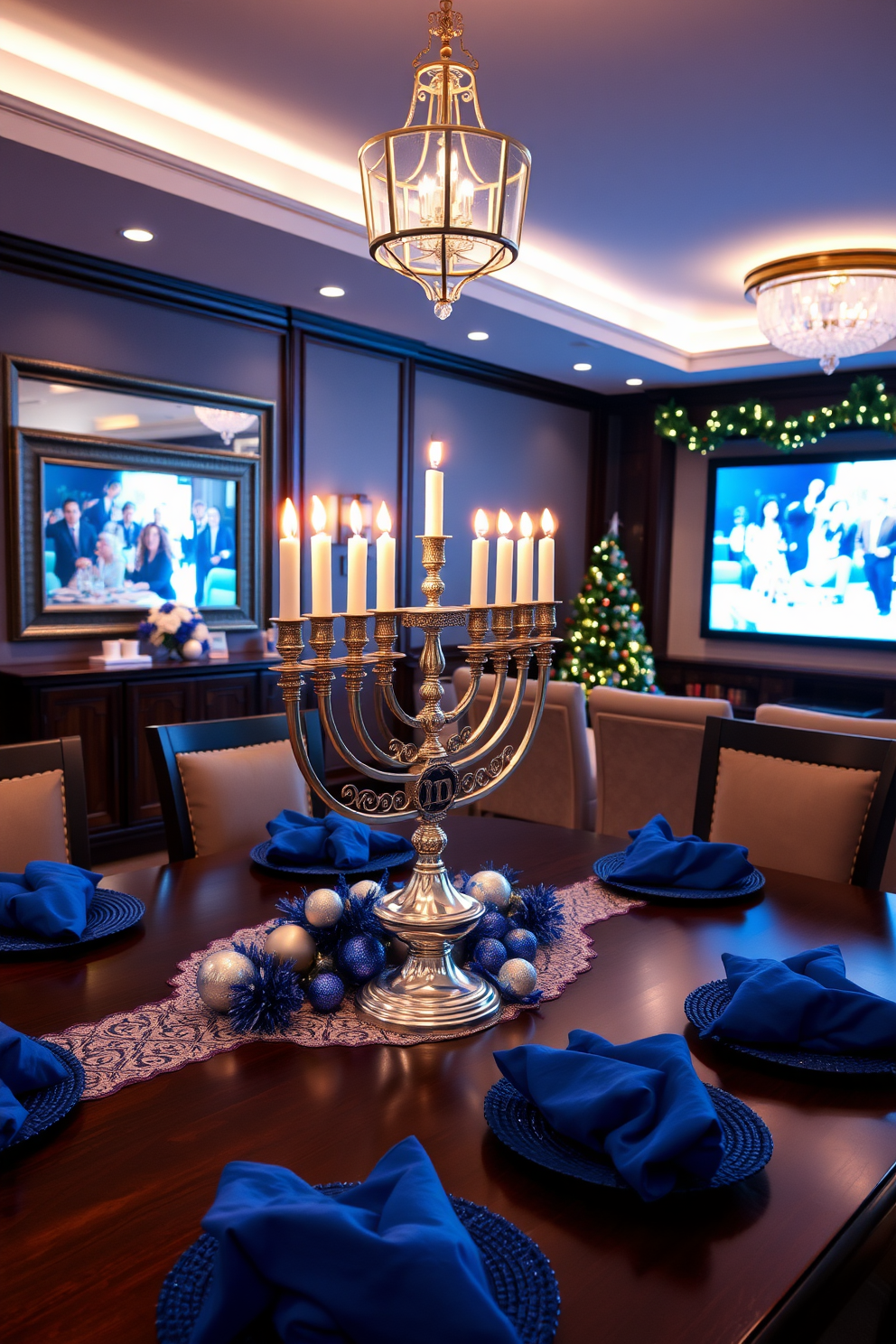 Home Theater Hanukkah Decorating Ideas 4