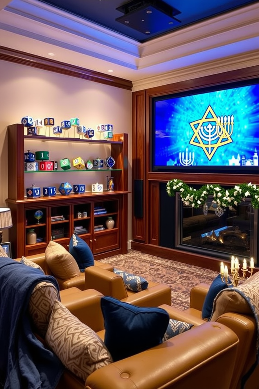 Home Theater Hanukkah Decorating Ideas 6