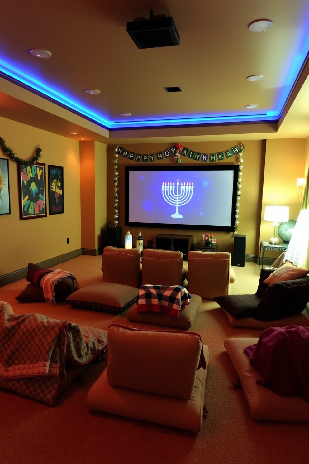 Home Theater Hanukkah Decorating Ideas 9