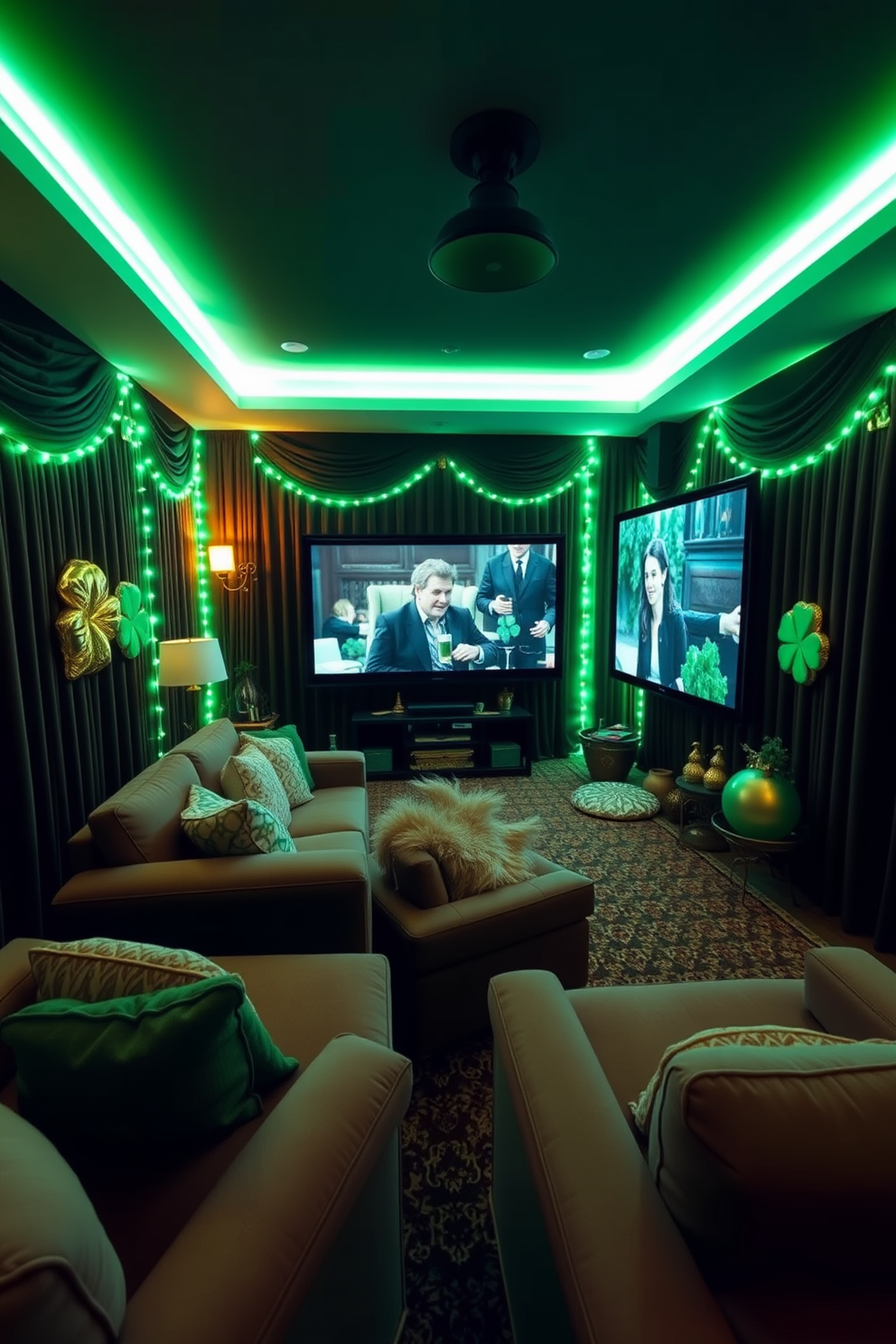 Home Theater St Patricks Day Decorating Ideas 6