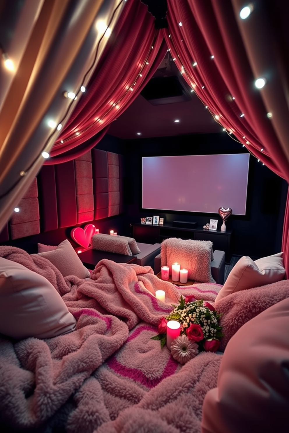 Home Theater Valentines Day Decorating Ideas 1