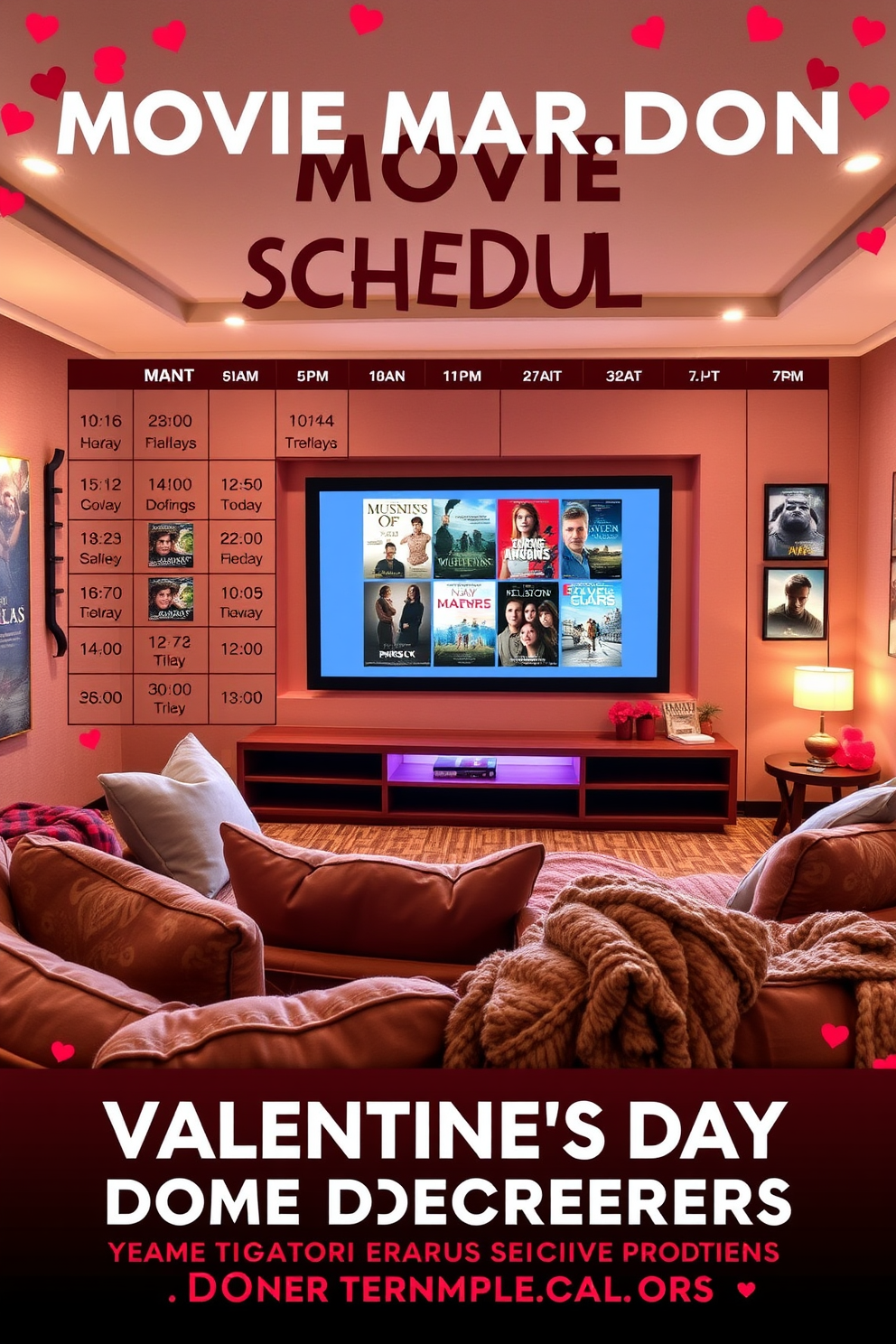 Home Theater Valentines Day Decorating Ideas 11