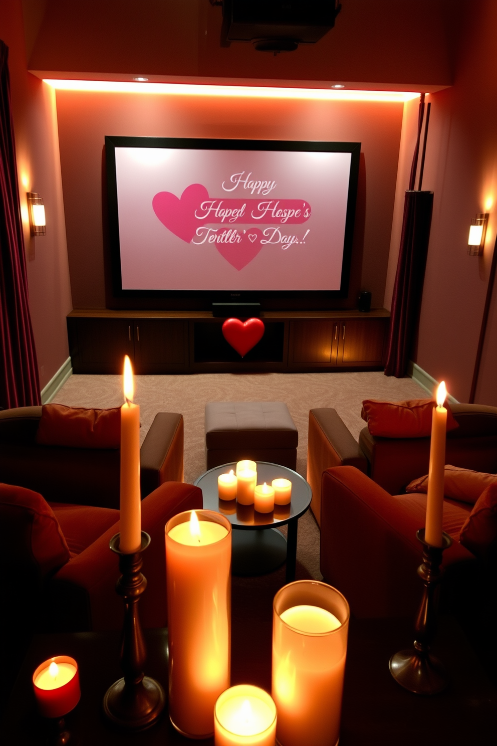 Home Theater Valentines Day Decorating Ideas 13