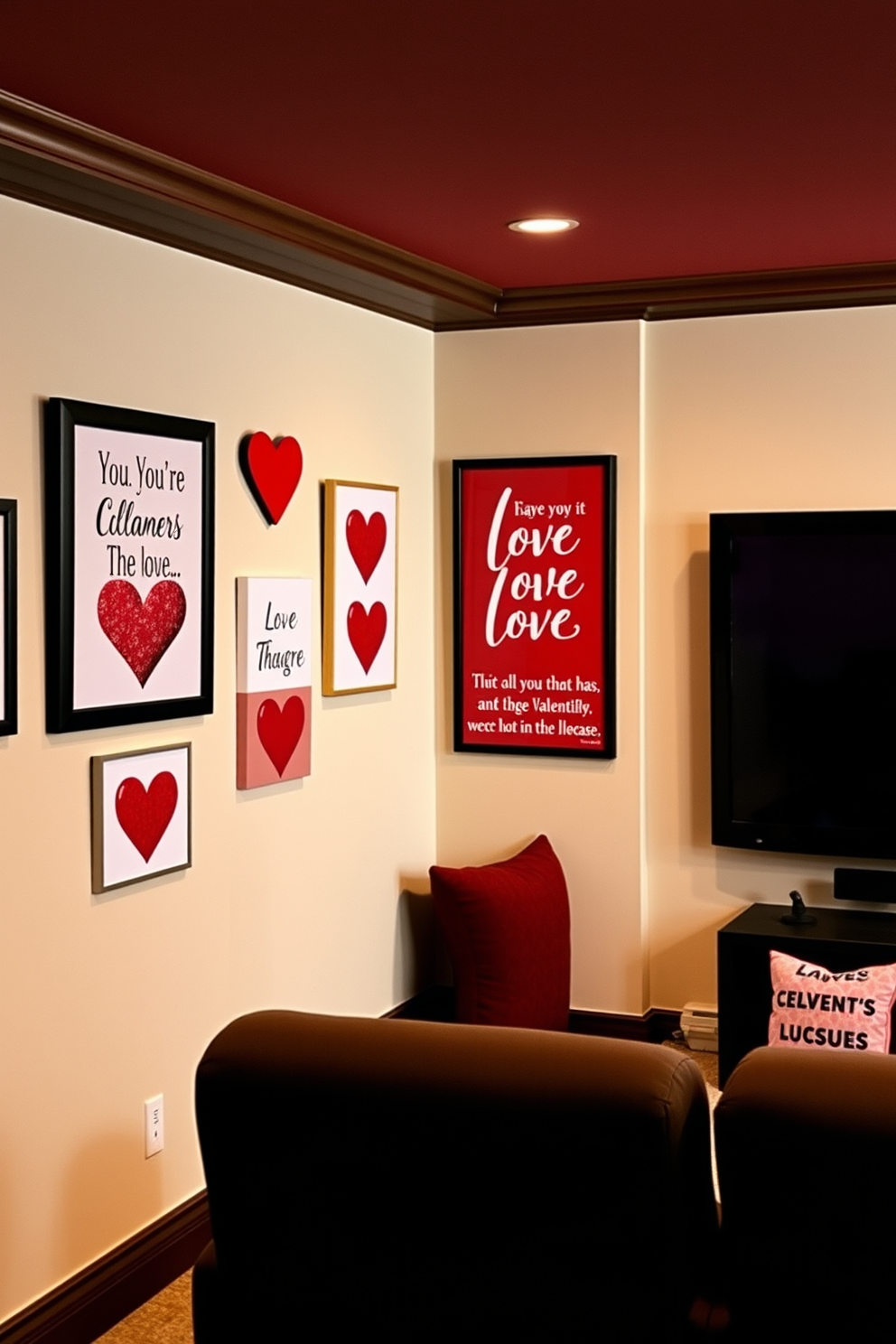 Home Theater Valentines Day Decorating Ideas 17