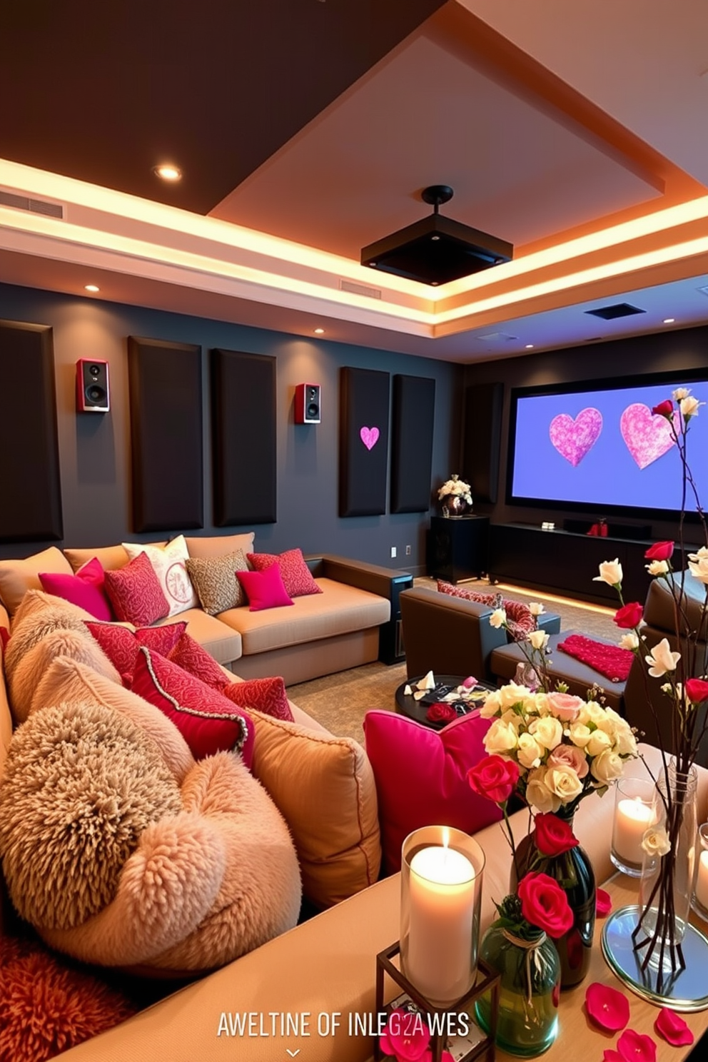 Home Theater Valentines Day Decorating Ideas 19