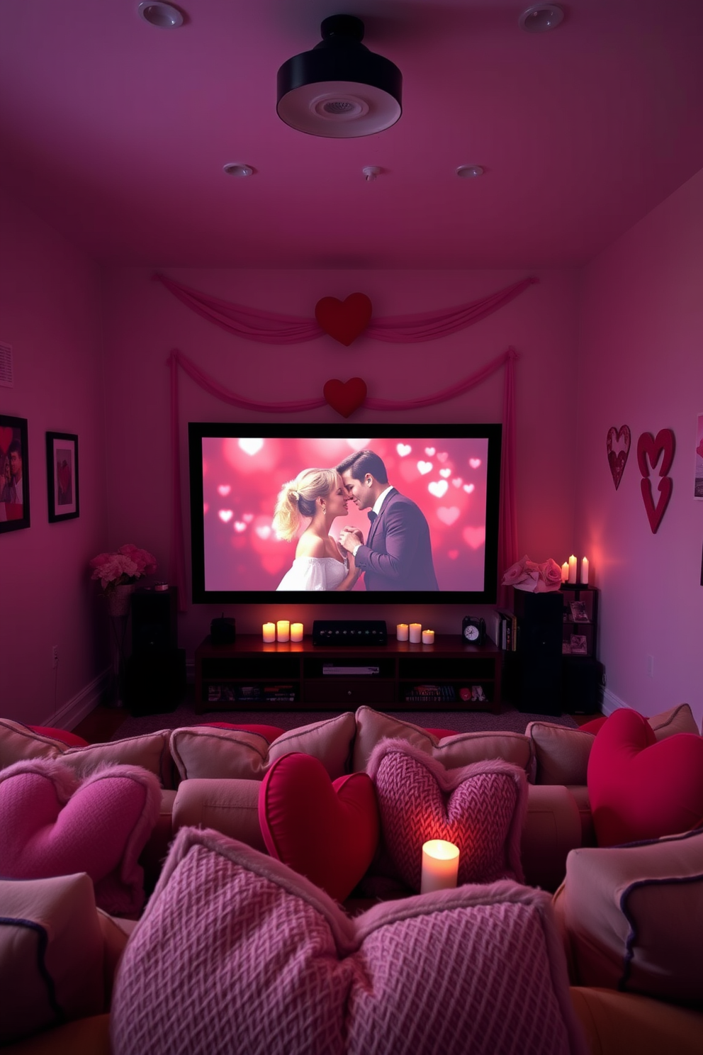 Home Theater Valentines Day Decorating Ideas 6