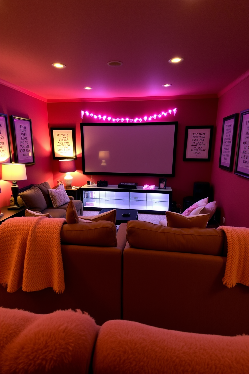 Home Theater Valentines Day Decorating Ideas 7