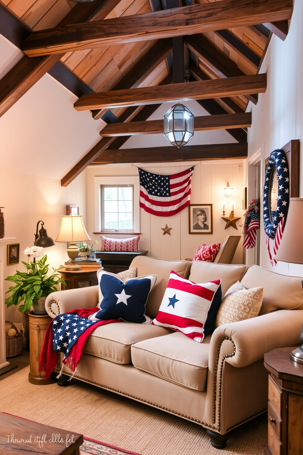 Independence Day Attic Decorating Ideas 1