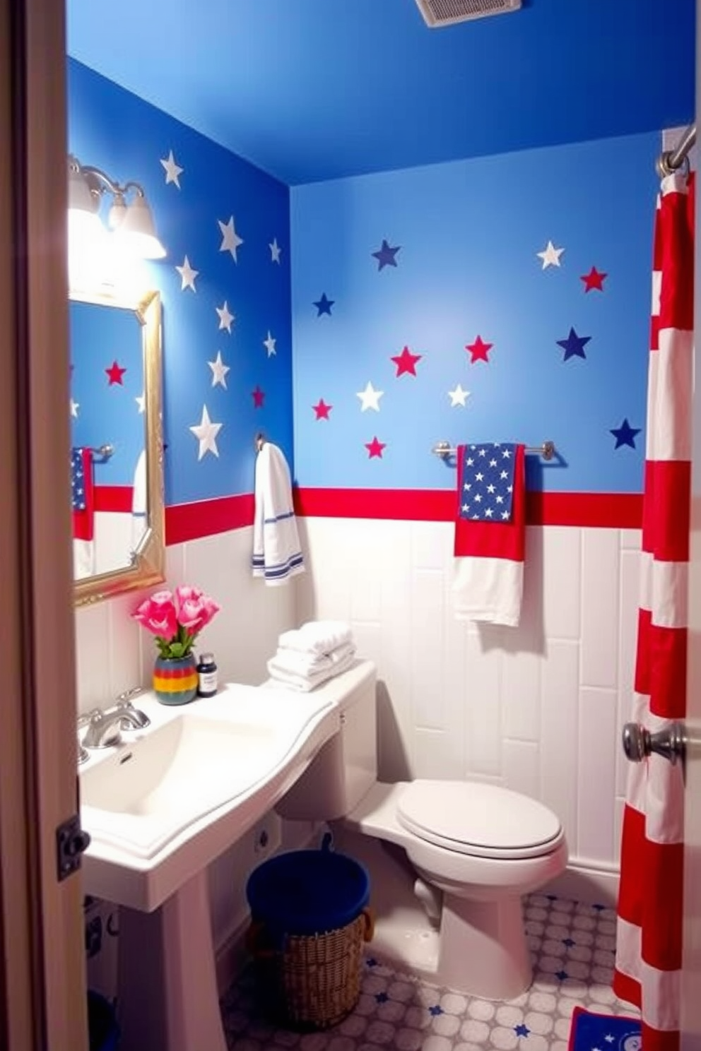 Independence Day Bathroom Decorating Ideas 19