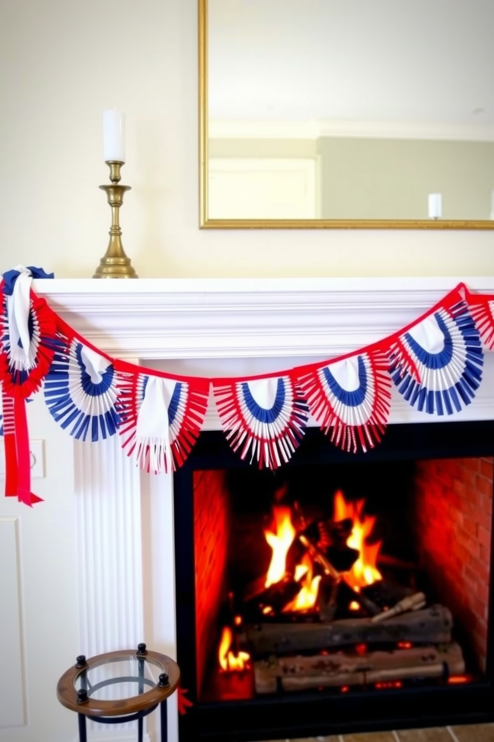 Independence Day Fireplace Decorating Ideas 15