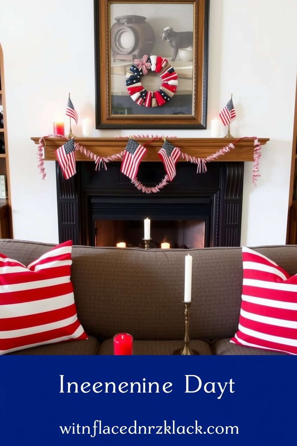 Independence Day Fireplace Decorating Ideas 17