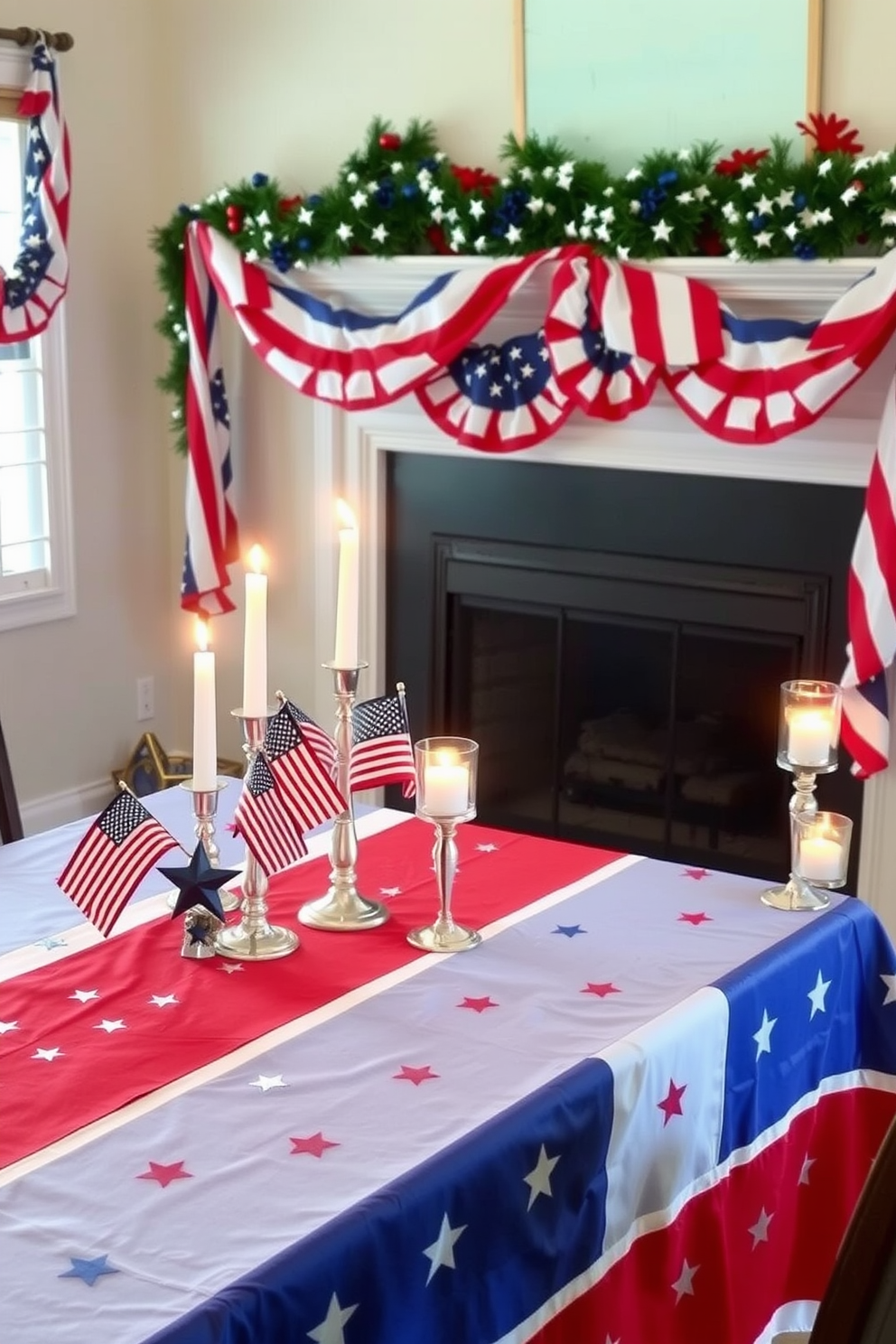 Independence Day Fireplace Decorating Ideas 18