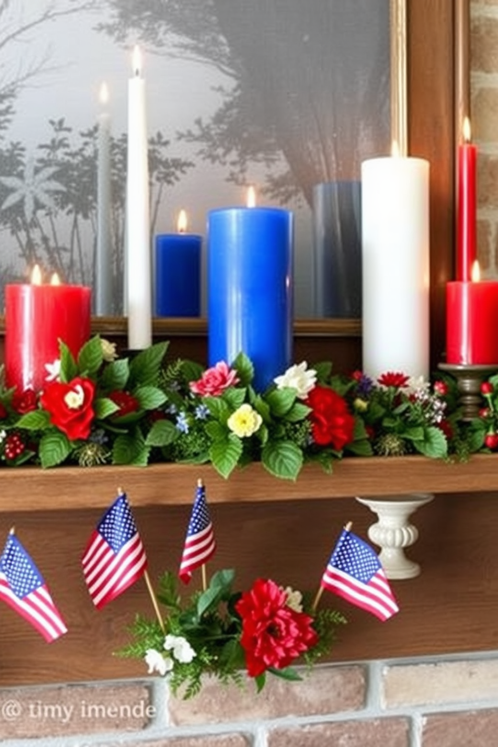 Independence Day Fireplace Decorating Ideas 2