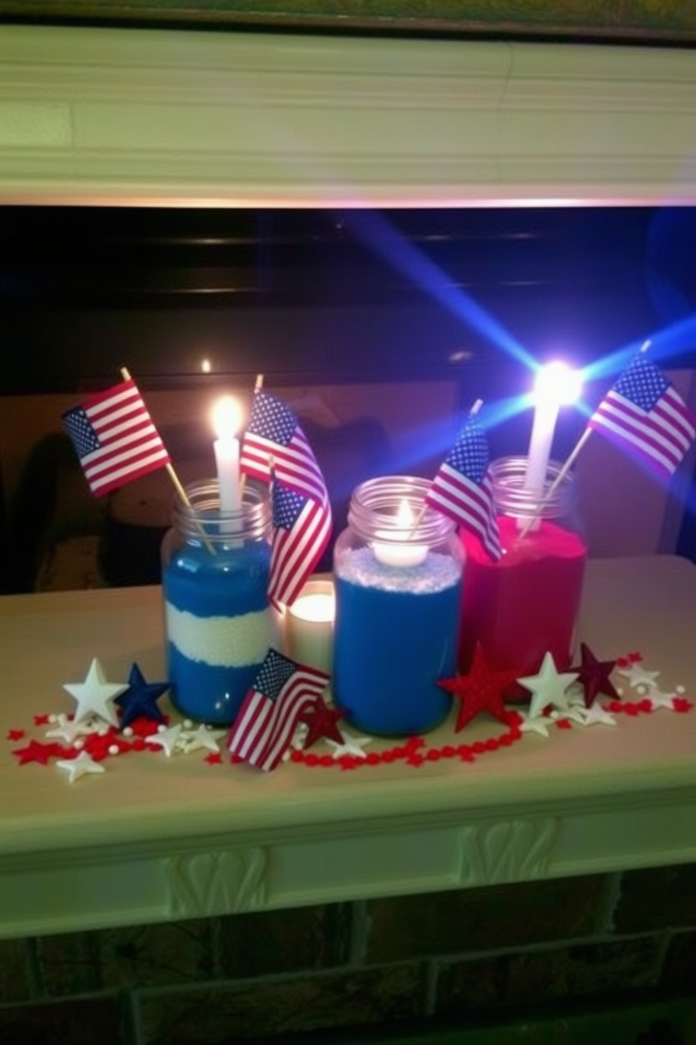 Independence Day Fireplace Decorating Ideas 20