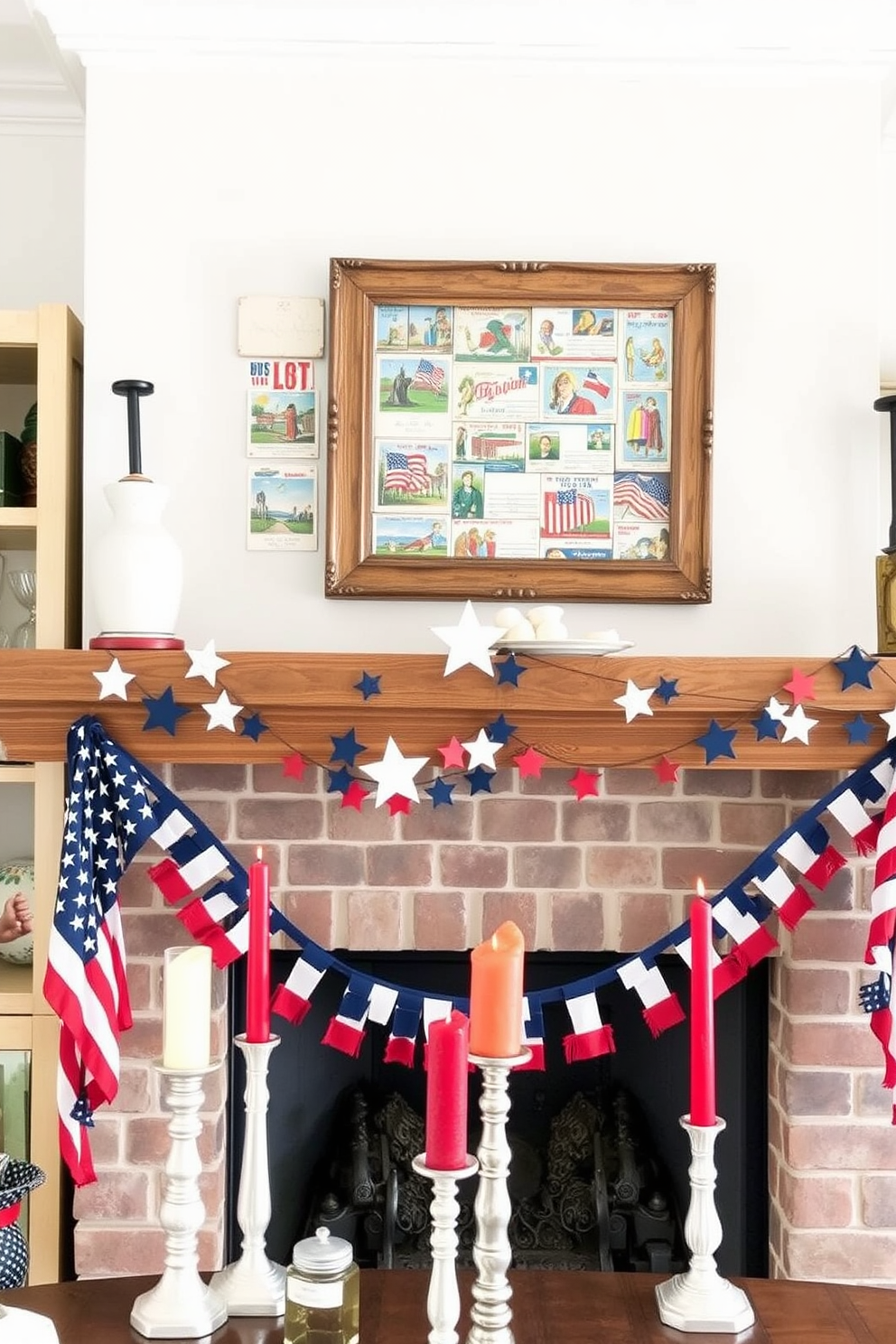 Independence Day Fireplace Decorating Ideas 6