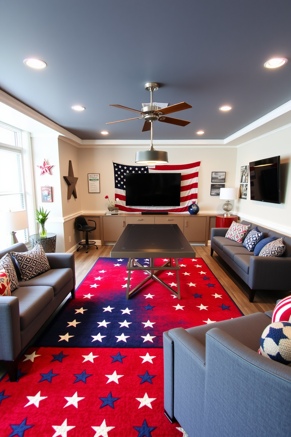 Independence Day Game Room Decorating Ideas 14