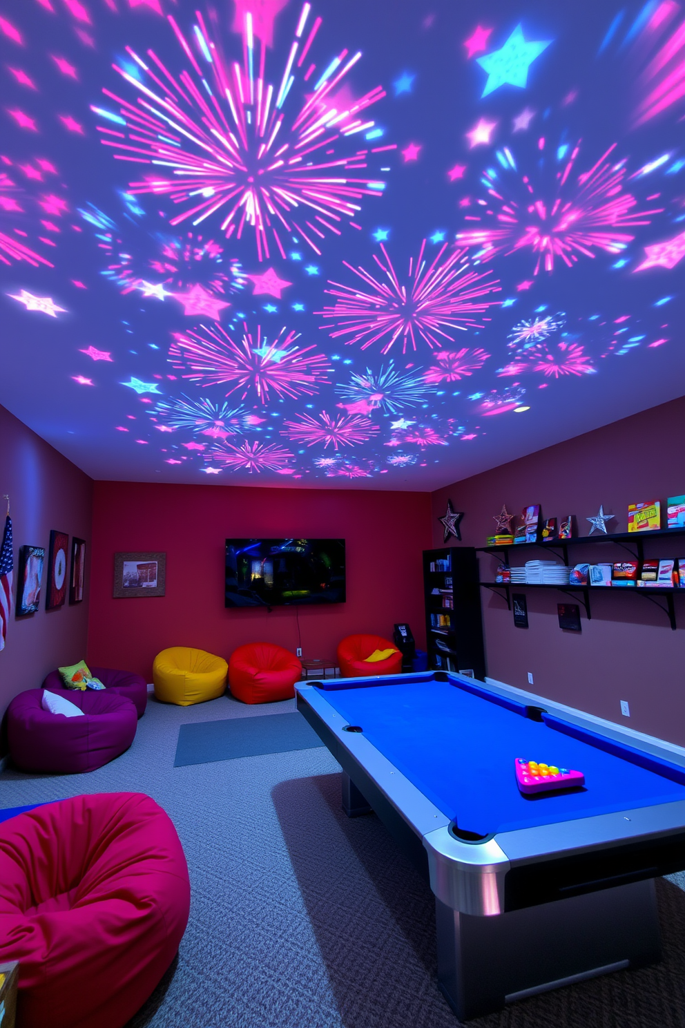 Independence Day Game Room Decorating Ideas 17