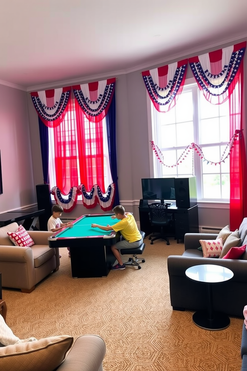 Independence Day Game Room Decorating Ideas 20