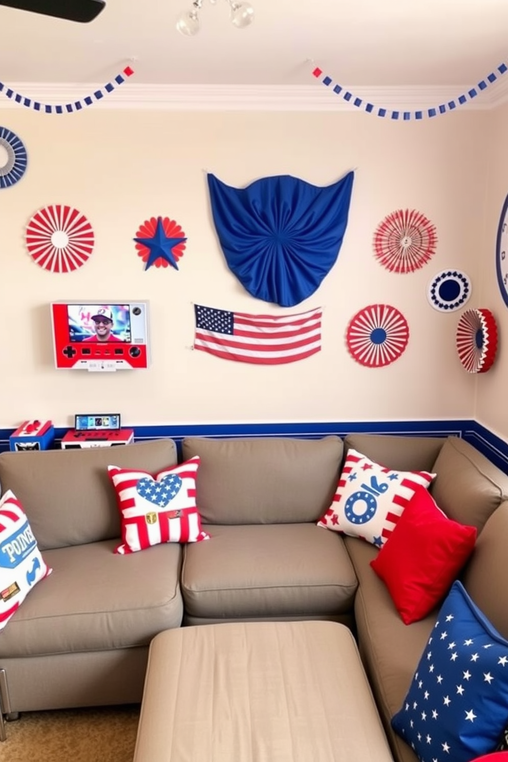 Independence Day Game Room Decorating Ideas 24