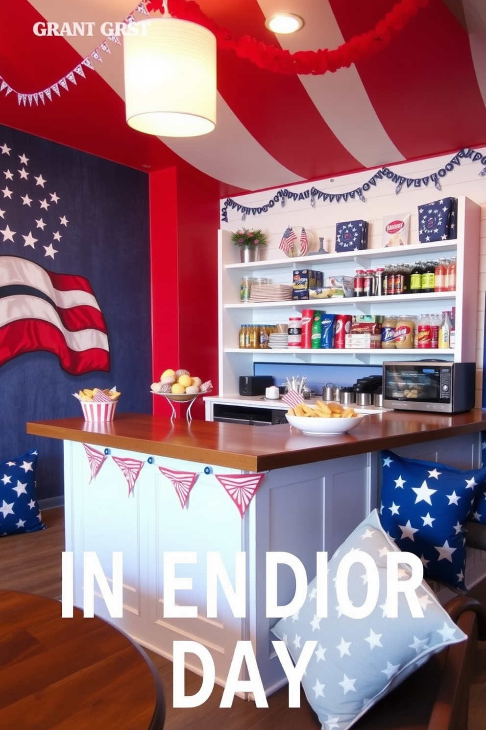 Independence Day Game Room Decorating Ideas 25