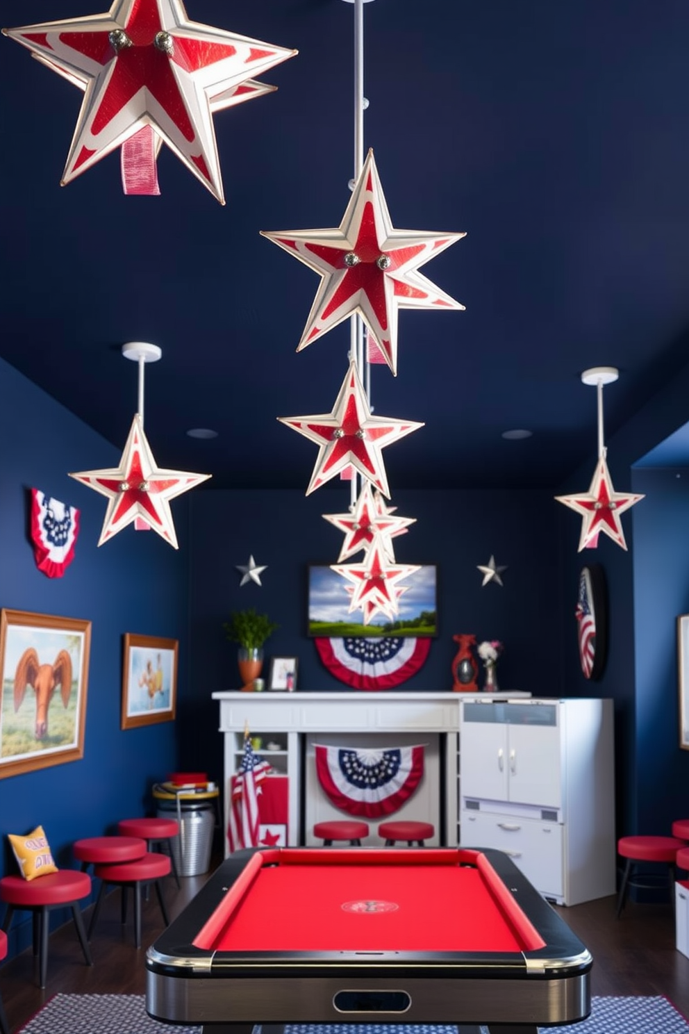 Independence Day Game Room Decorating Ideas 27