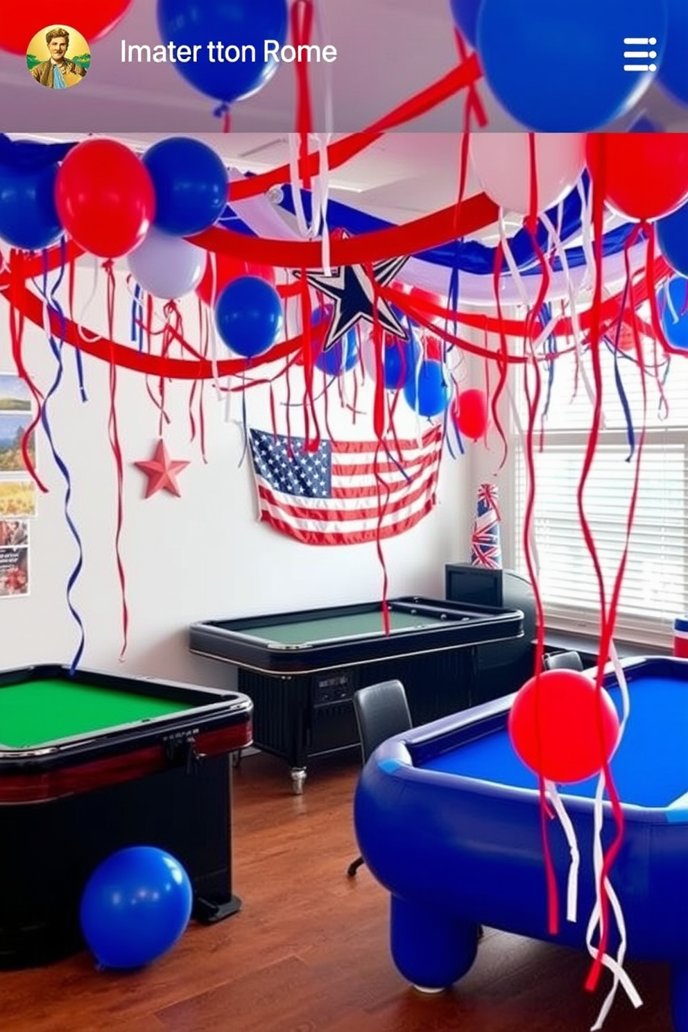 Independence Day Game Room Decorating Ideas 29