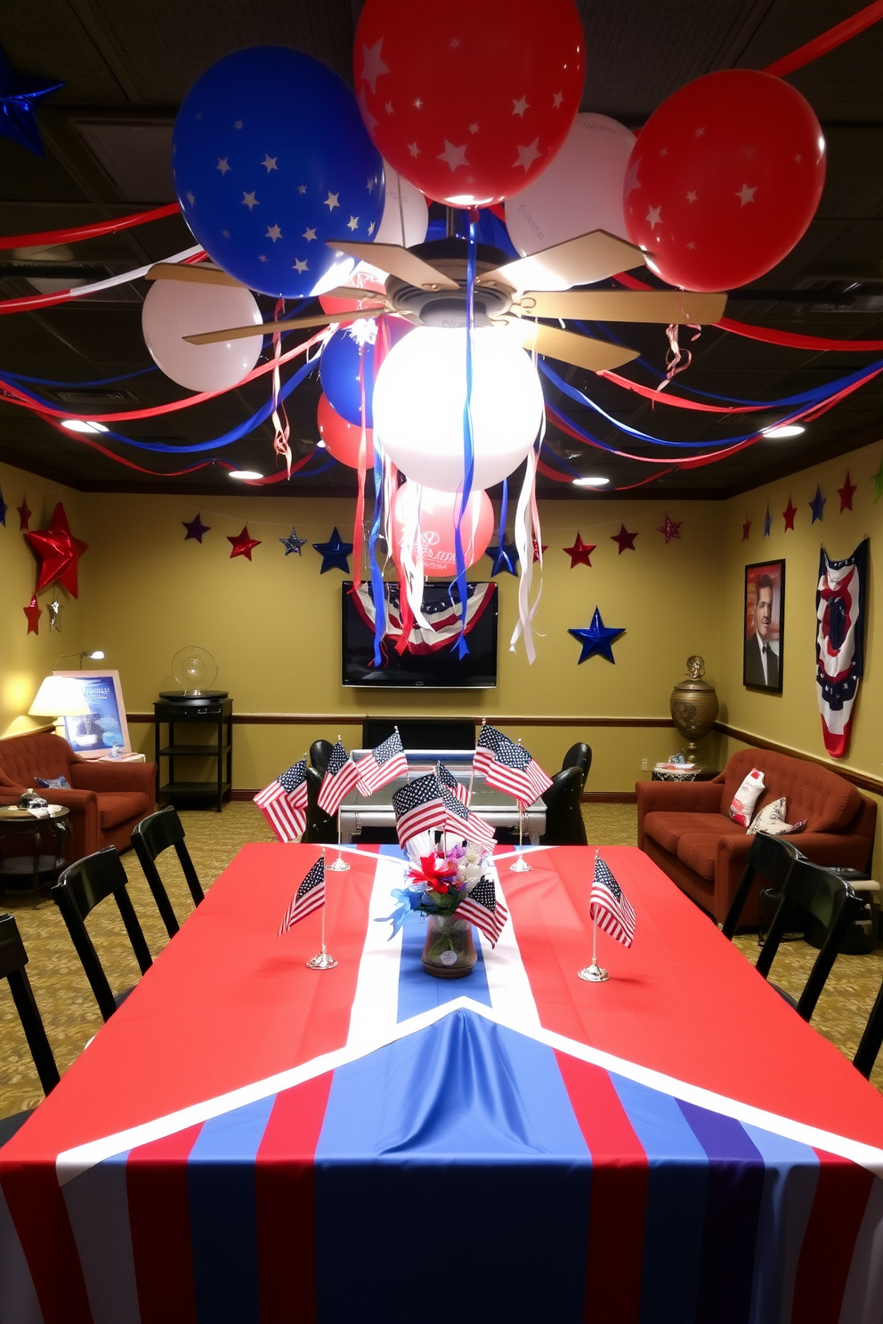 Independence Day Game Room Decorating Ideas 30