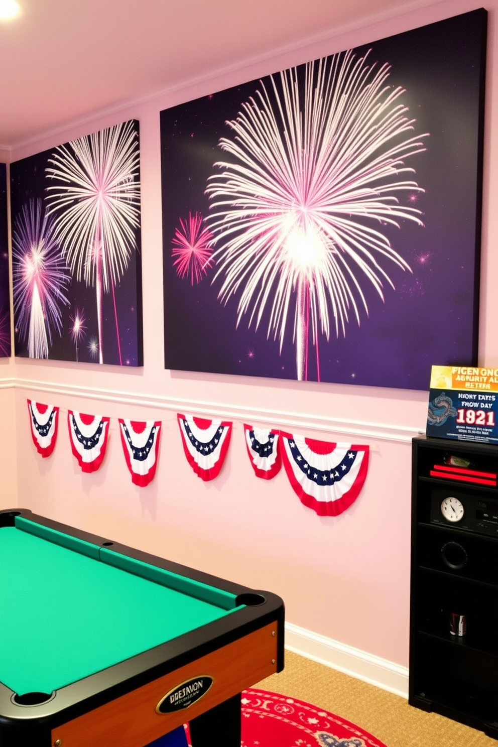 Independence Day Game Room Decorating Ideas 4