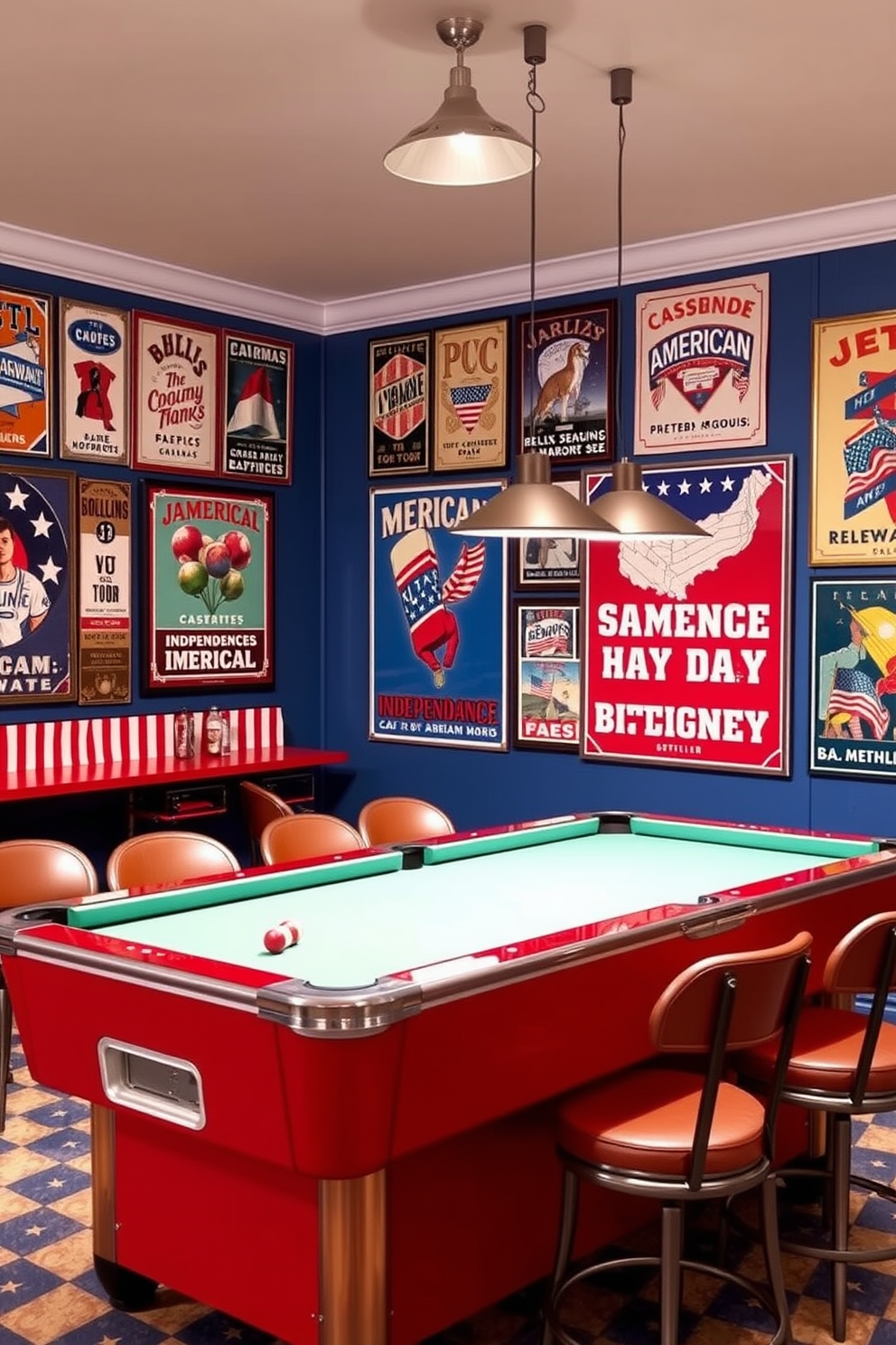 Independence Day Game Room Decorating Ideas 5