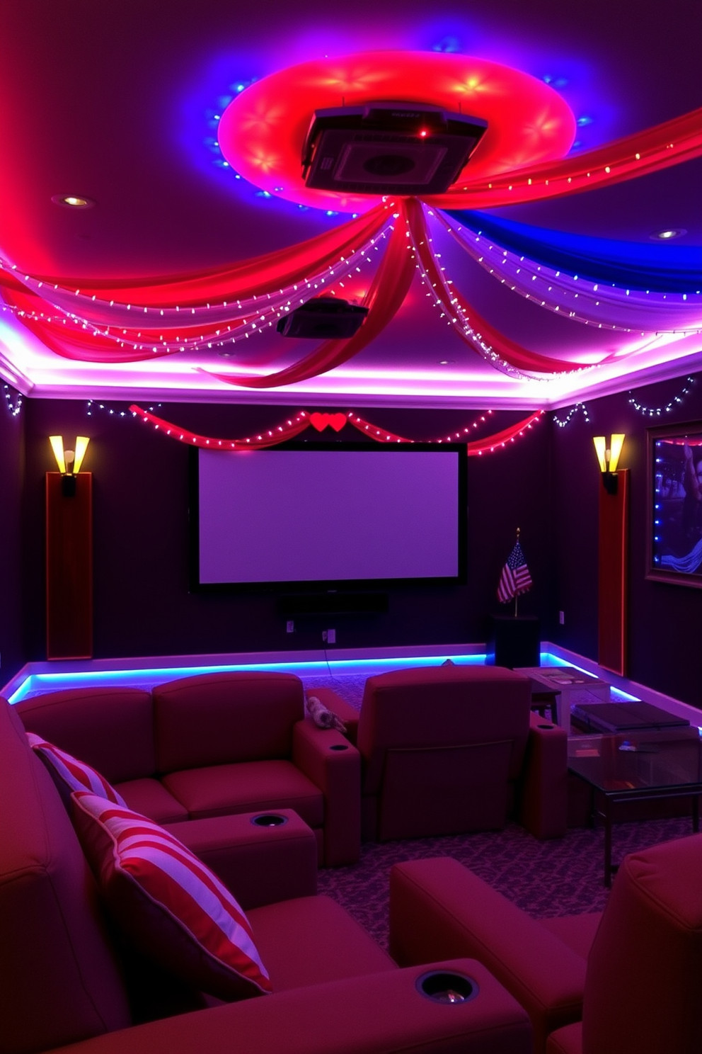 Independence Day Home Theater Decorating Ideas 13