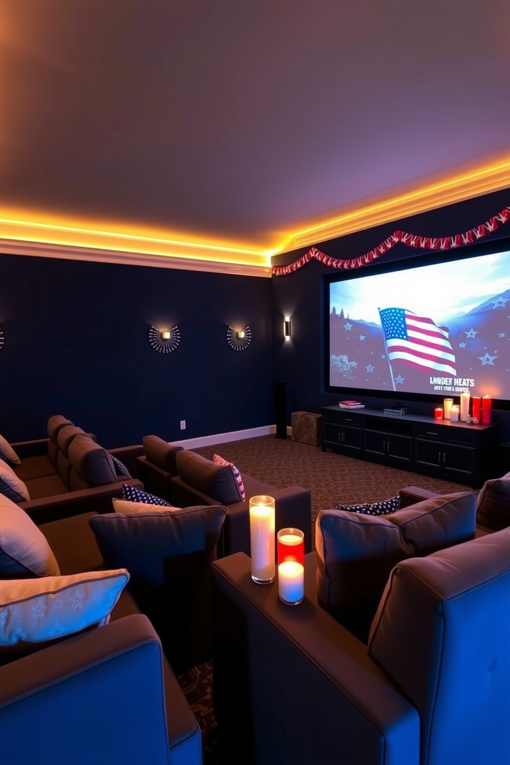 Independence Day Home Theater Decorating Ideas 26