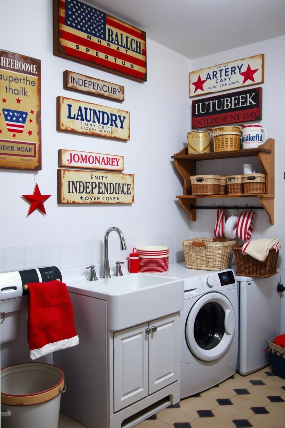 Independence Day Laundry Room Decorating Ideas 6