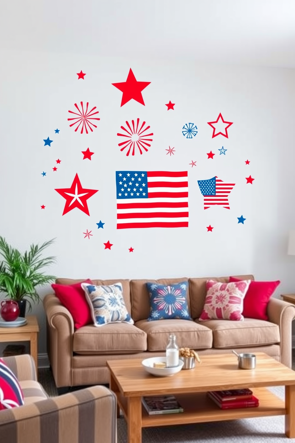 Independence Day Living Room Decorating Ideas 12