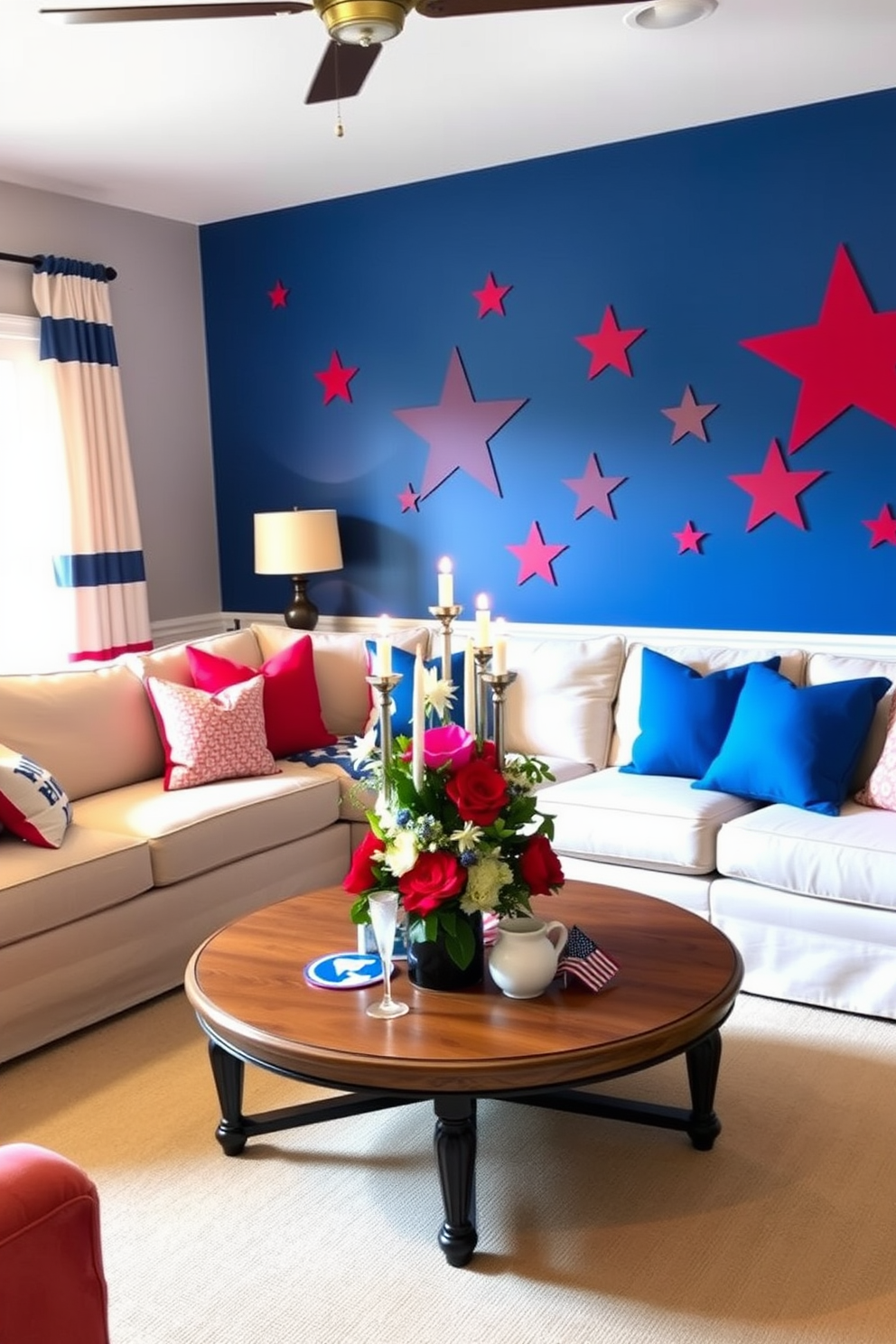 Independence Day Living Room Decorating Ideas 24