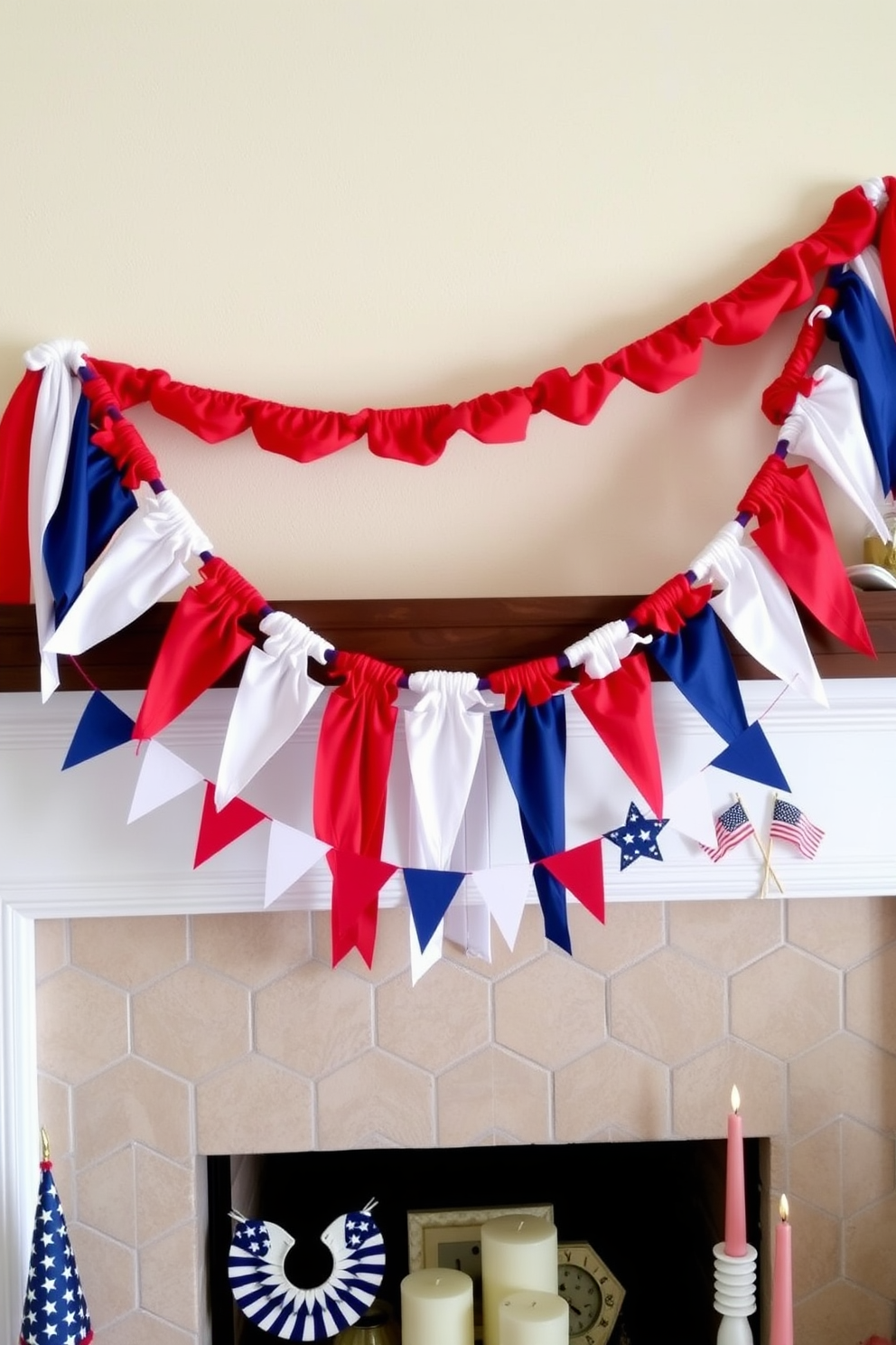 Independence Day Mantel Decorating Ideas 10