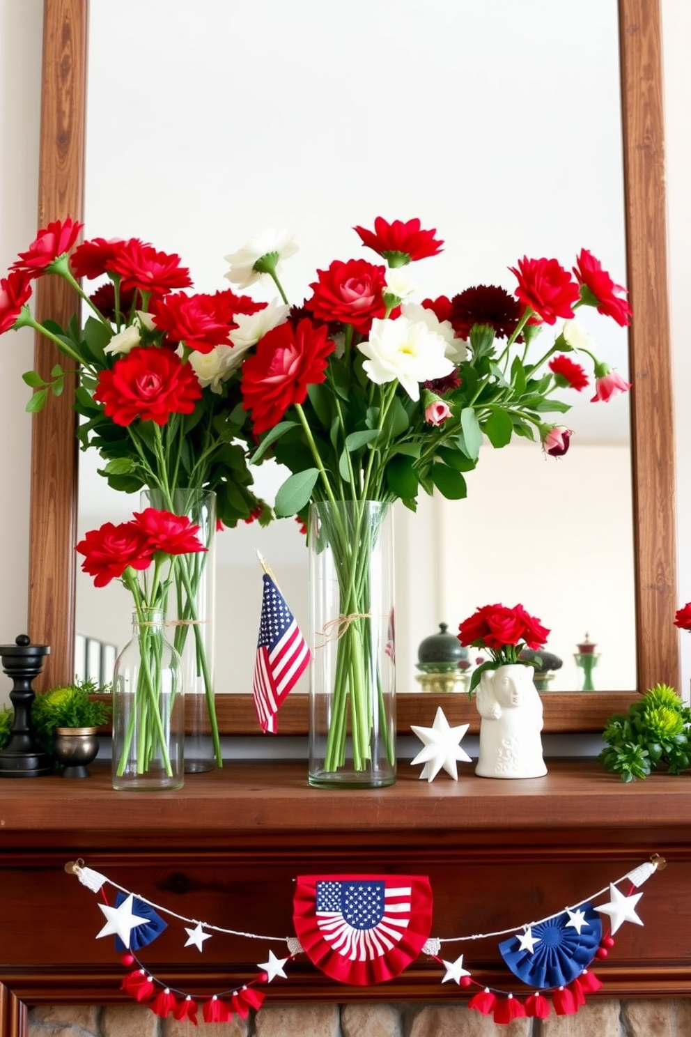 Independence Day Mantel Decorating Ideas 11