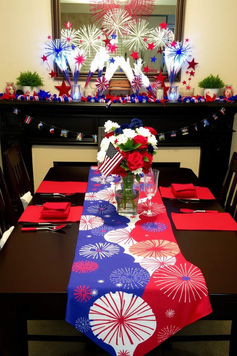 Independence Day Mantel Decorating Ideas 12