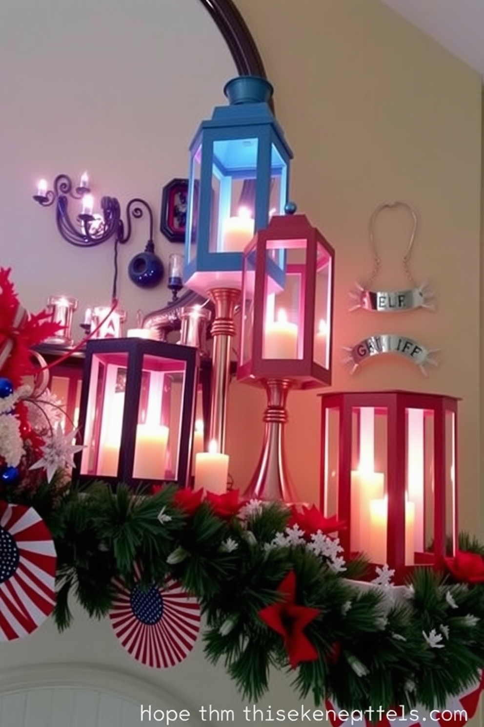 Independence Day Mantel Decorating Ideas 13