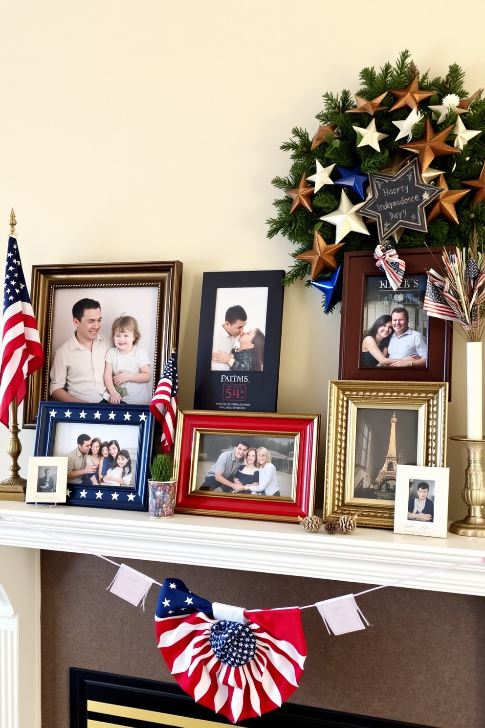 Independence Day Mantel Decorating Ideas 15