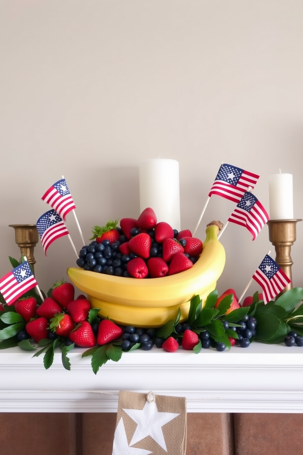 Independence Day Mantel Decorating Ideas 17