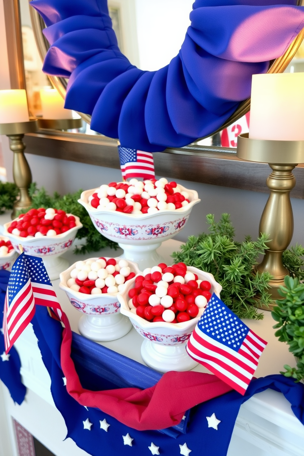 Independence Day Mantel Decorating Ideas 18