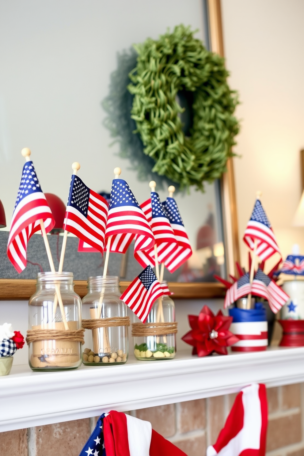 Independence Day Mantel Decorating Ideas 2