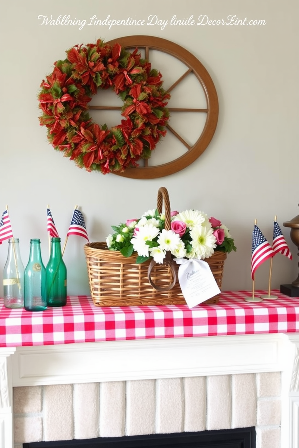 Independence Day Mantel Decorating Ideas 20