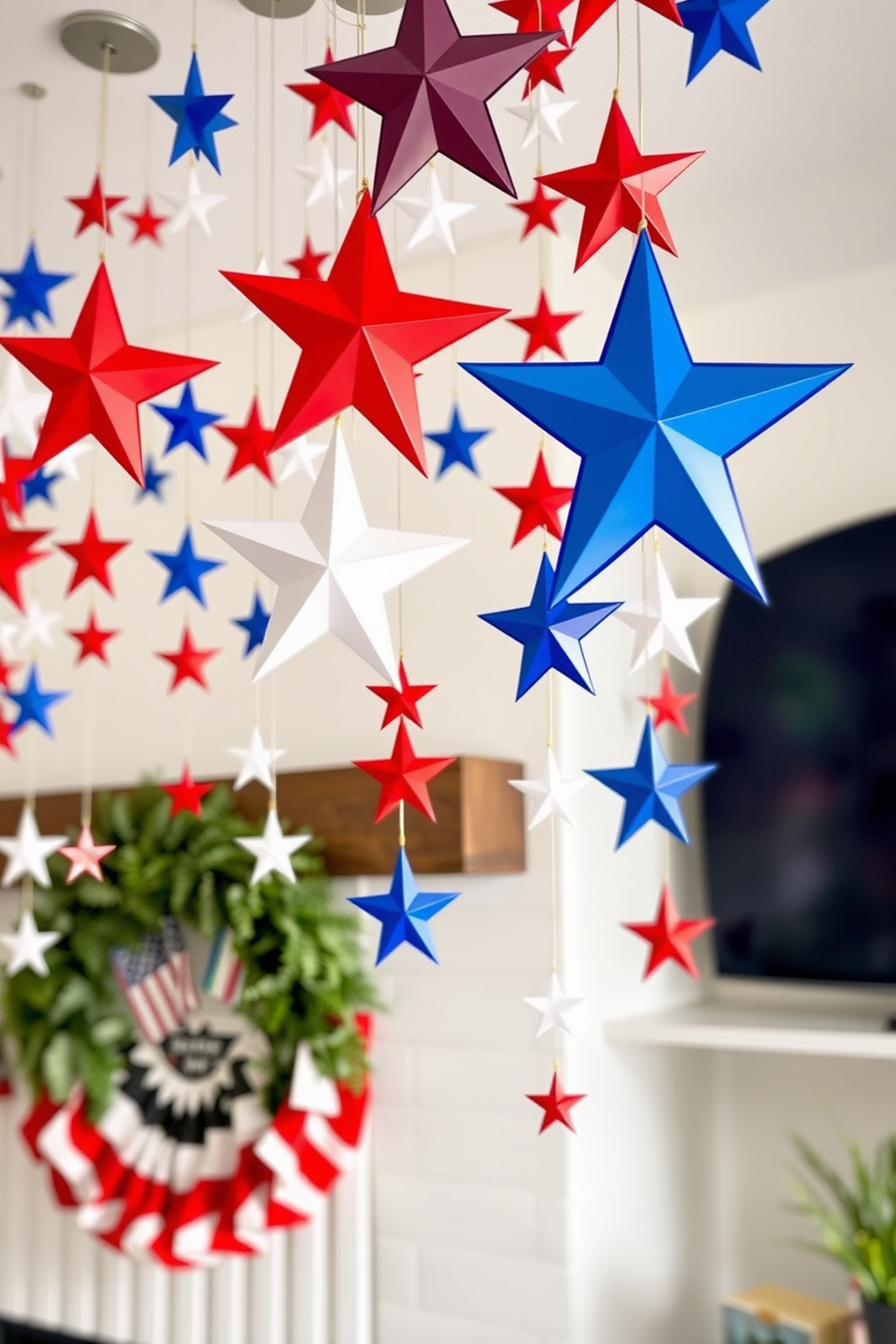 Independence Day Mantel Decorating Ideas 29