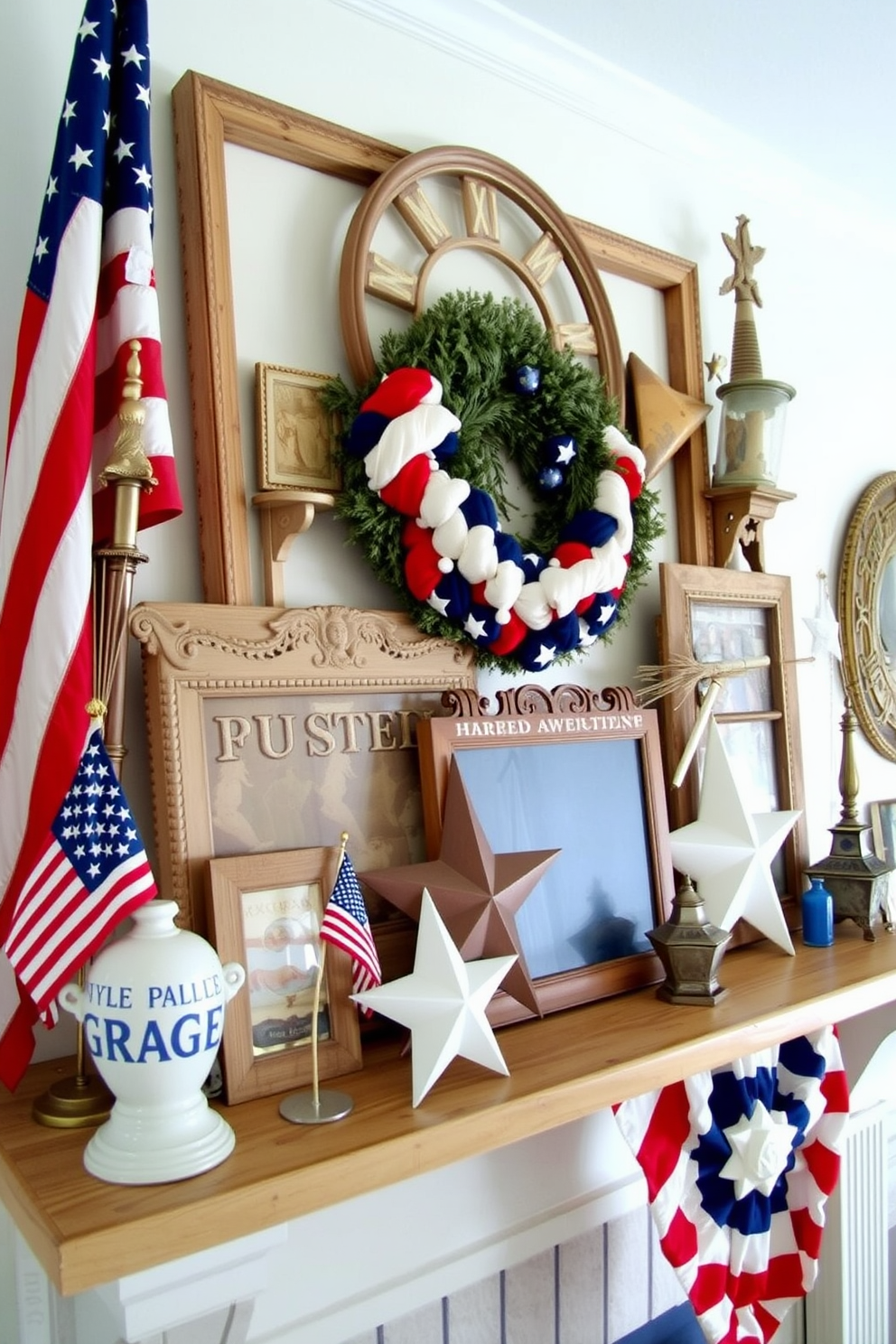 Independence Day Mantel Decorating Ideas 5